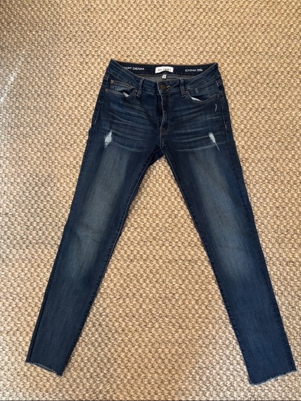DL1961 Emma Skinny Jeans in dark blue wash